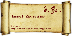 Hummel Zsuzsanna névjegykártya